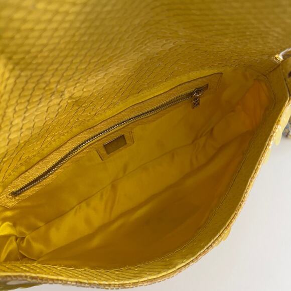 Vintage Fendi Yellow sequin Baguette - Picture 6 of 12